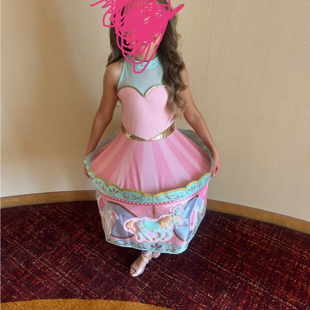 Girl Carousel Costume Child Medium (8-10)